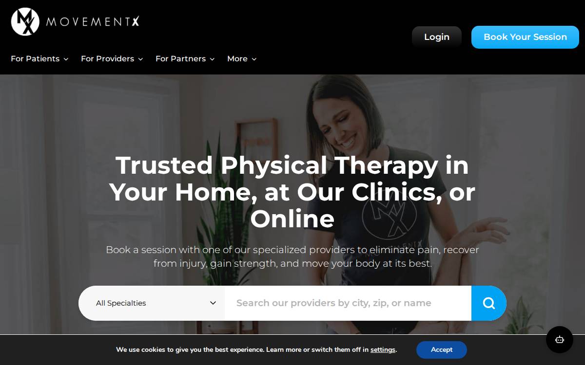 MovementX website preview
