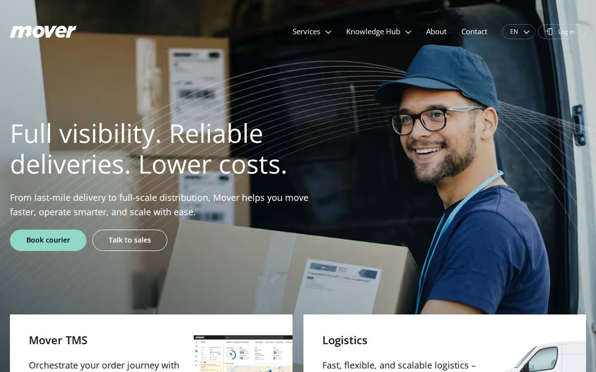Mover website preview