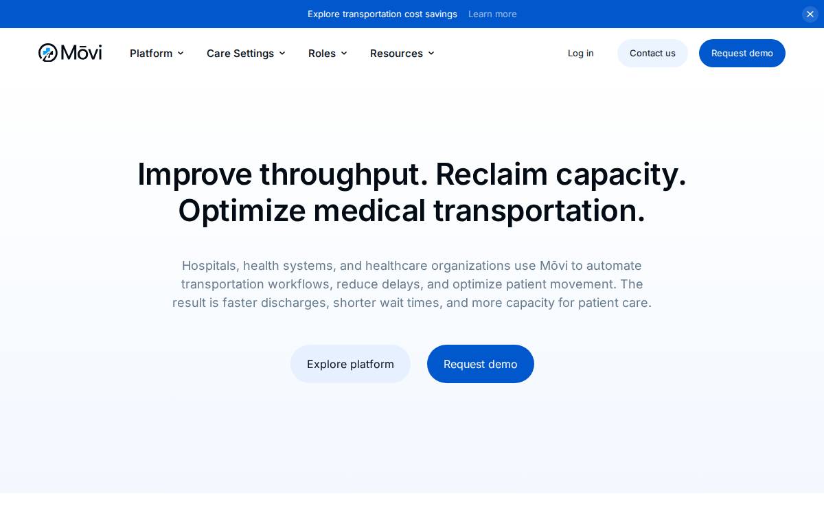 Movi Healthcare website preview