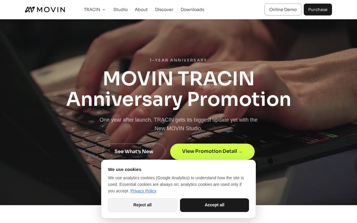 Movin3D website preview