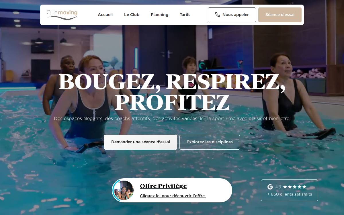 Moving website preview