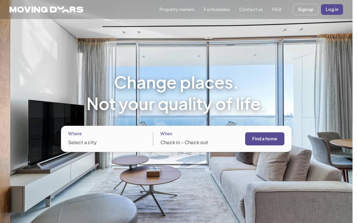 Moving Doors website preview