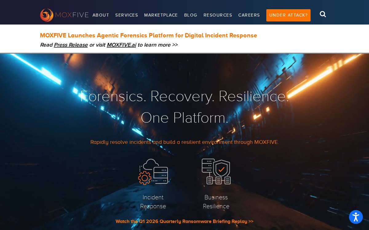 Moxfive website preview