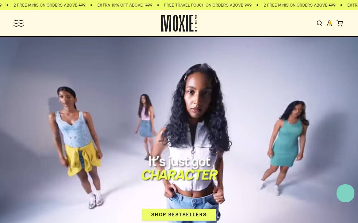 Moxie Beauty website preview