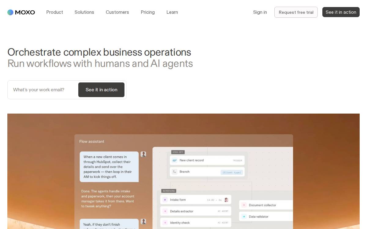Moxtra website preview