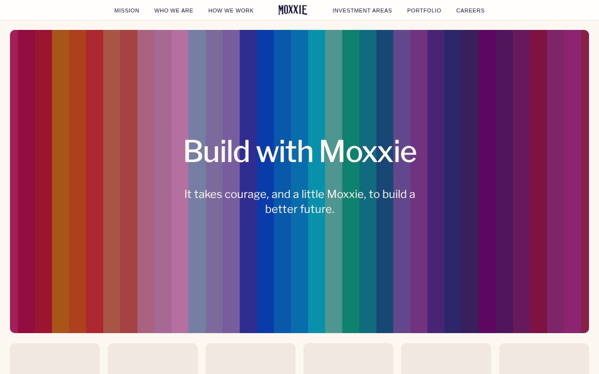 Moxxie website preview