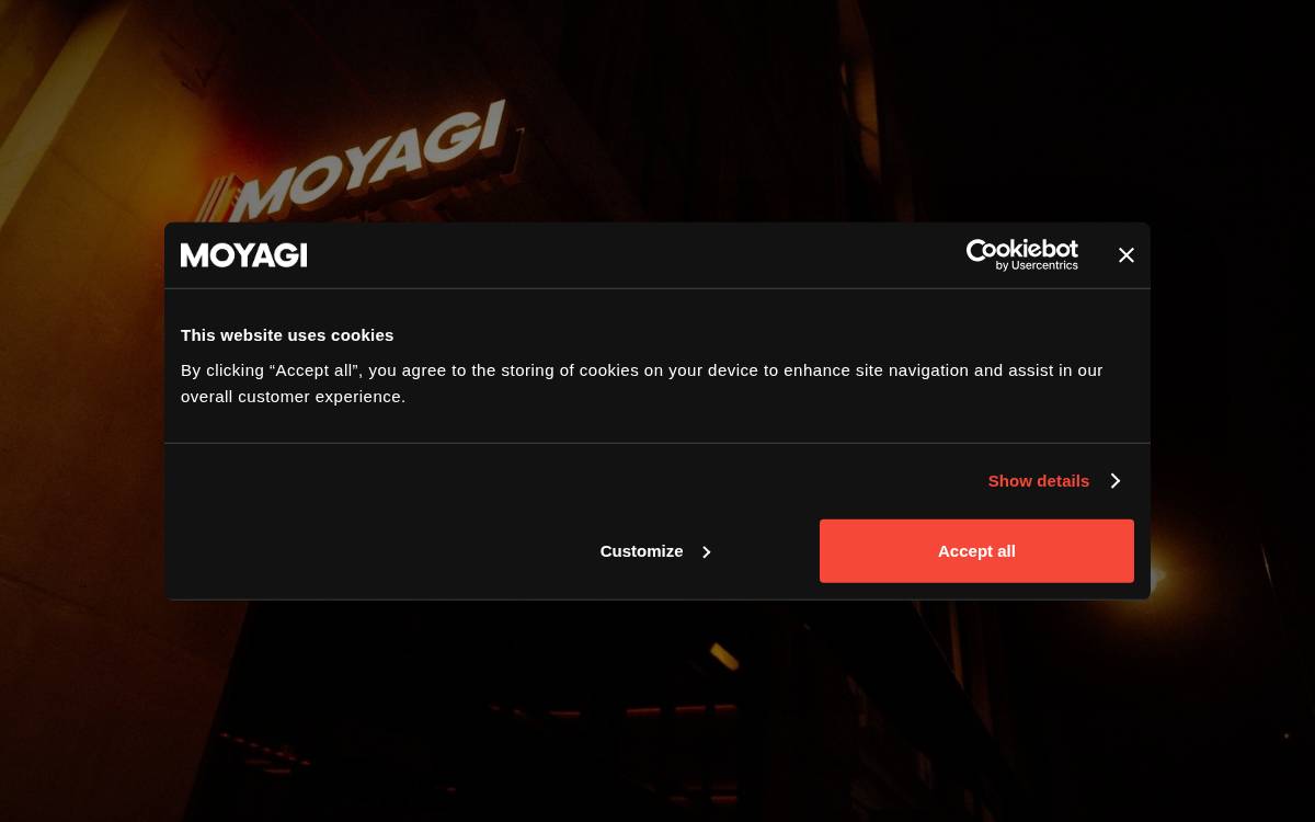 Moyagi website preview