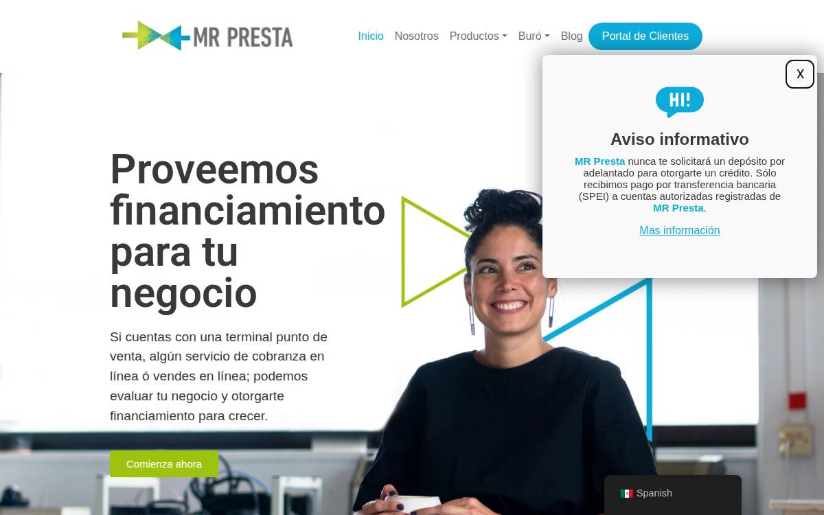 MR Presta website preview