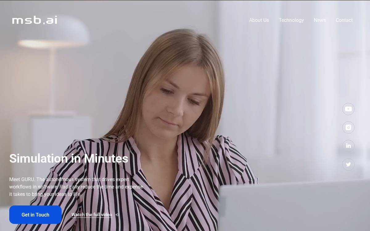 MSBAI website preview