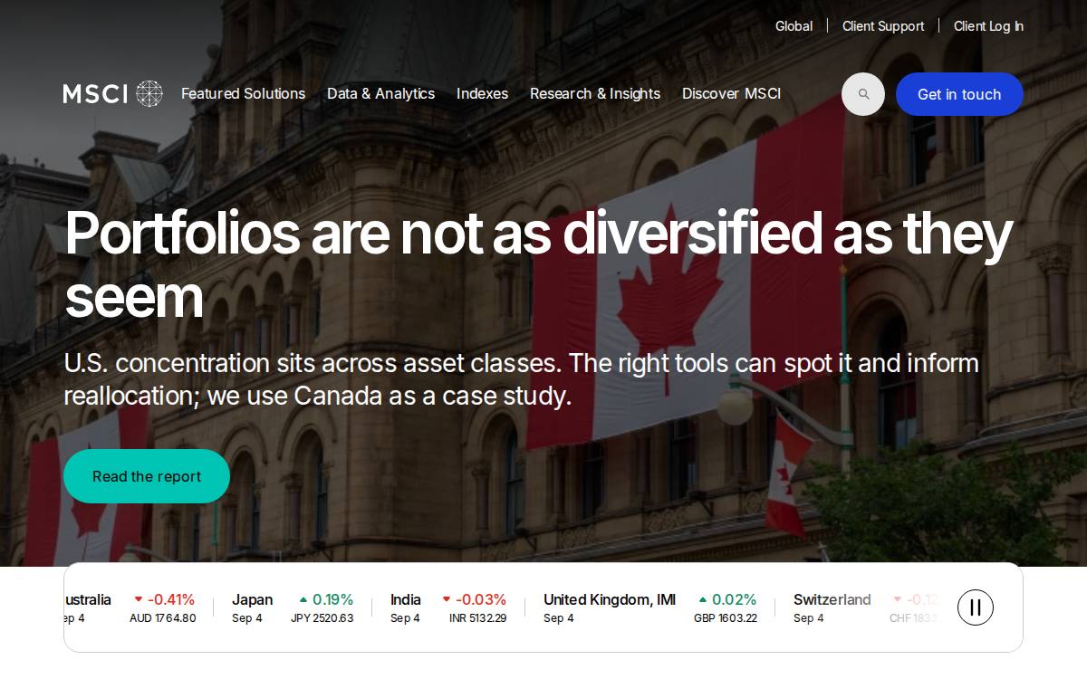 Msci website preview