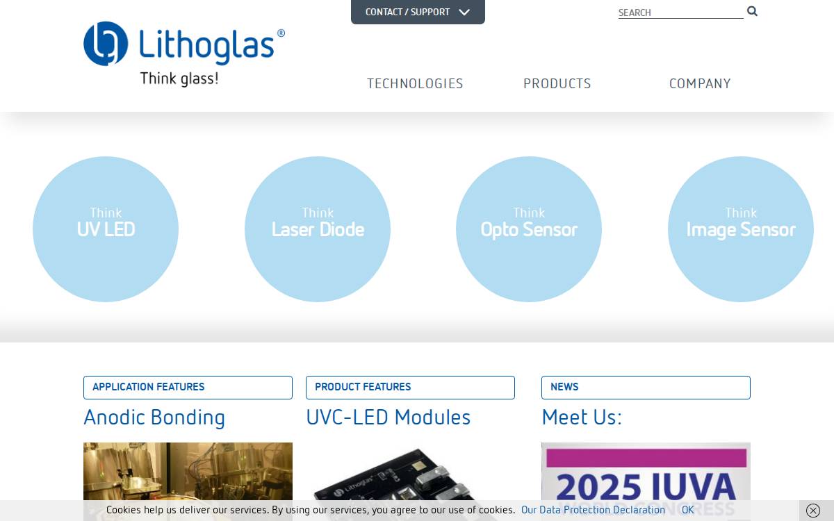 MSG Lithoglas website preview