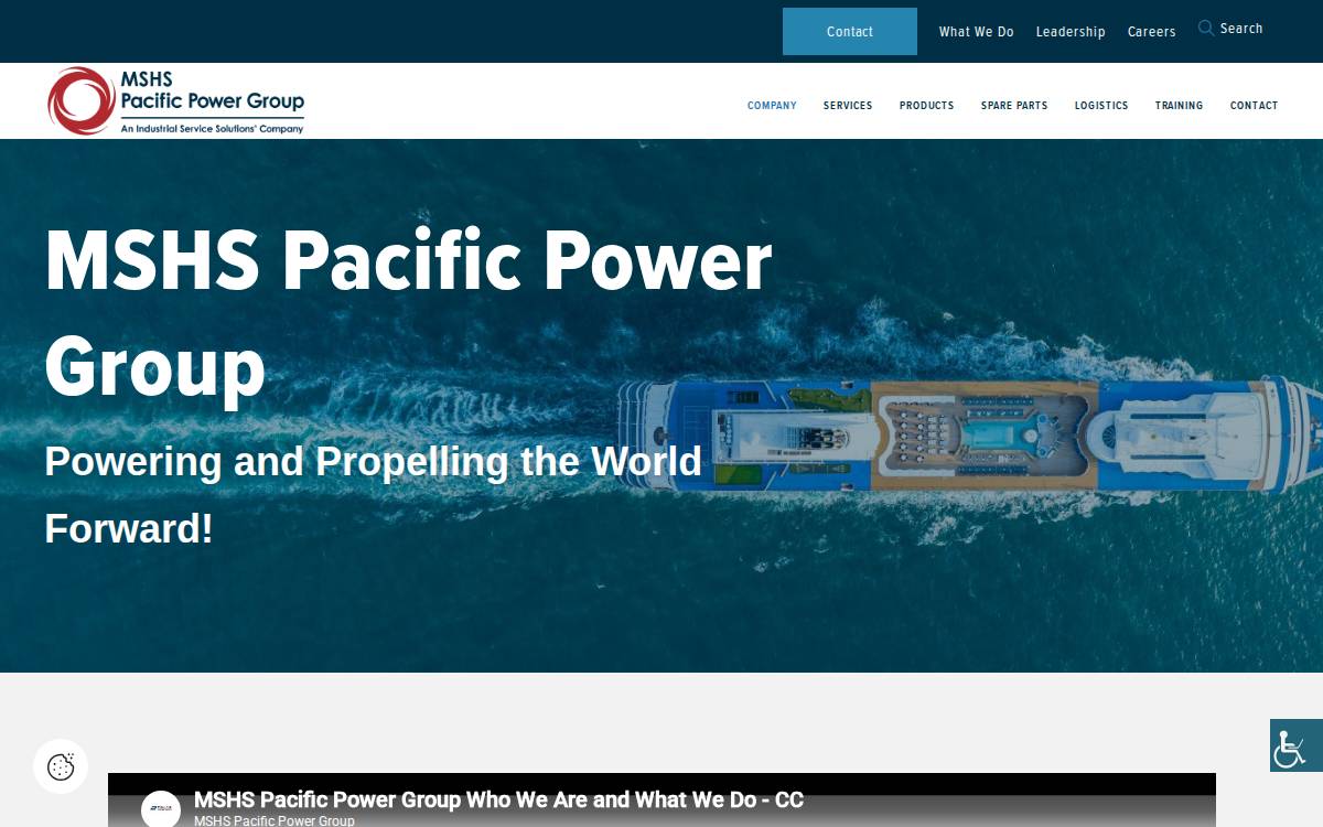 MSHS Pacific Power Group website preview