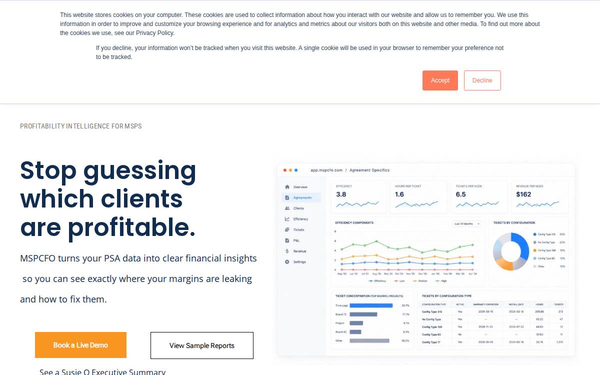 MSPCFO website preview