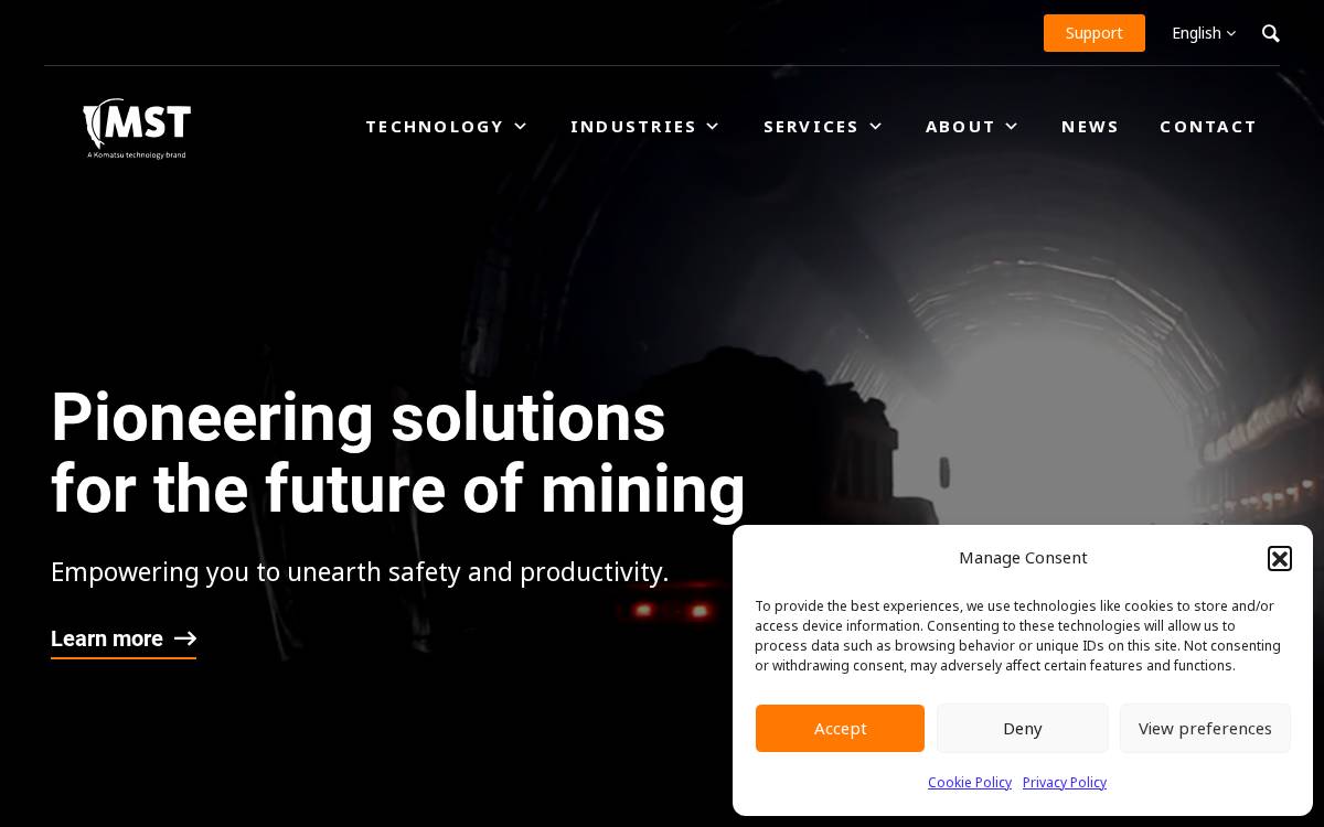 MST Global website preview