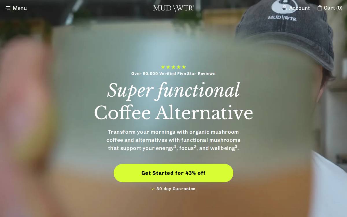 MUD\WTR website preview