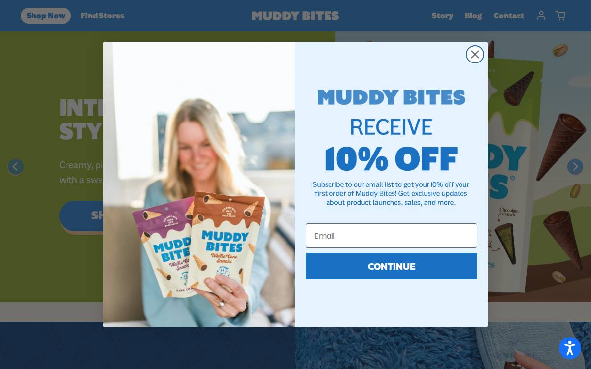 Muddy Bites website preview