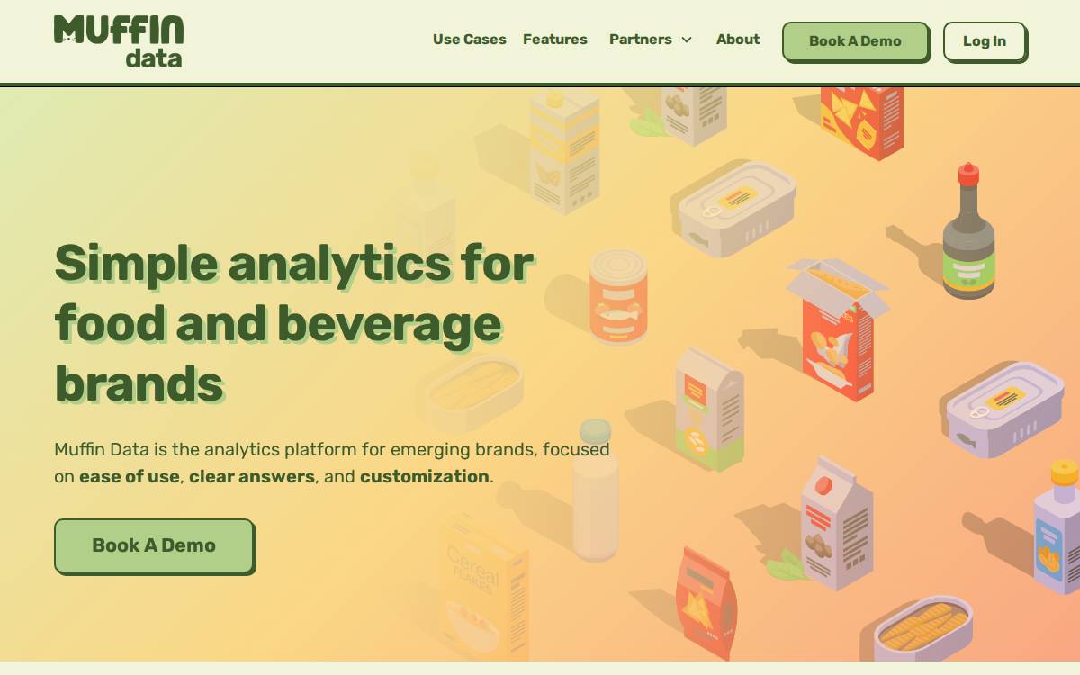 Muffin Data website preview