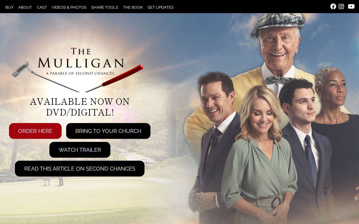 Mulligan Movie website preview
