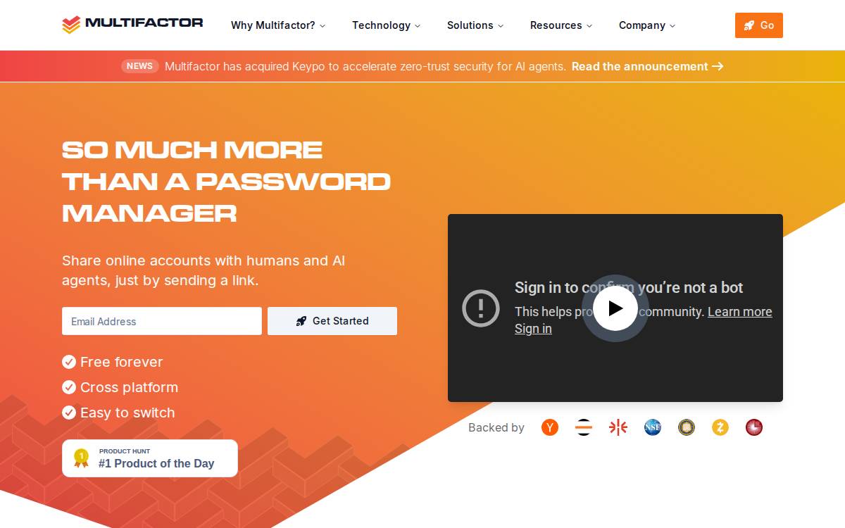 Multifactor website preview