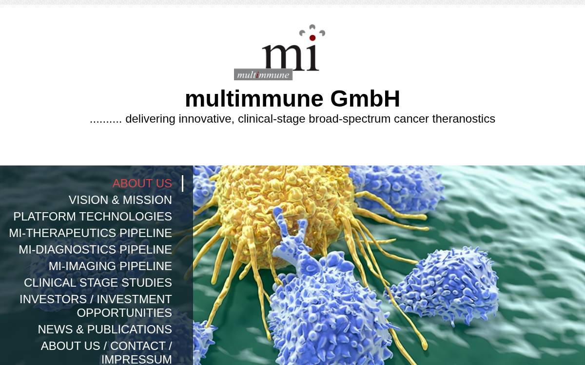 Multimmune website preview