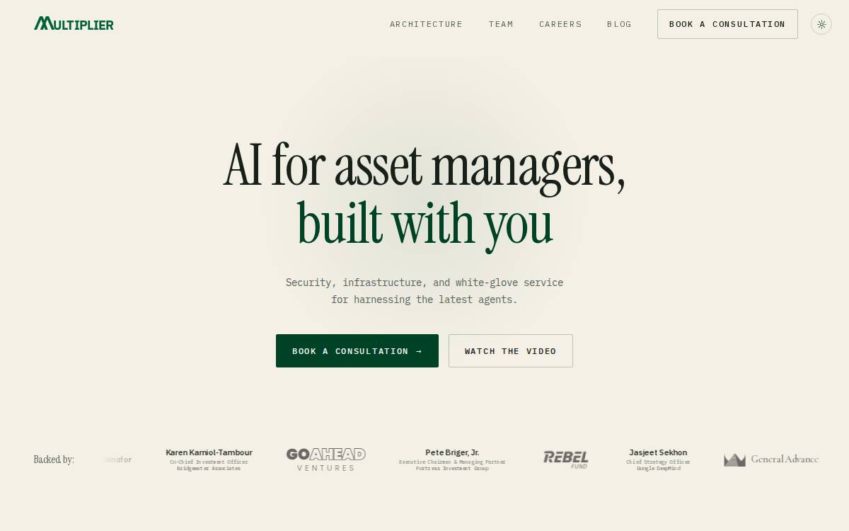 Multiplier website preview
