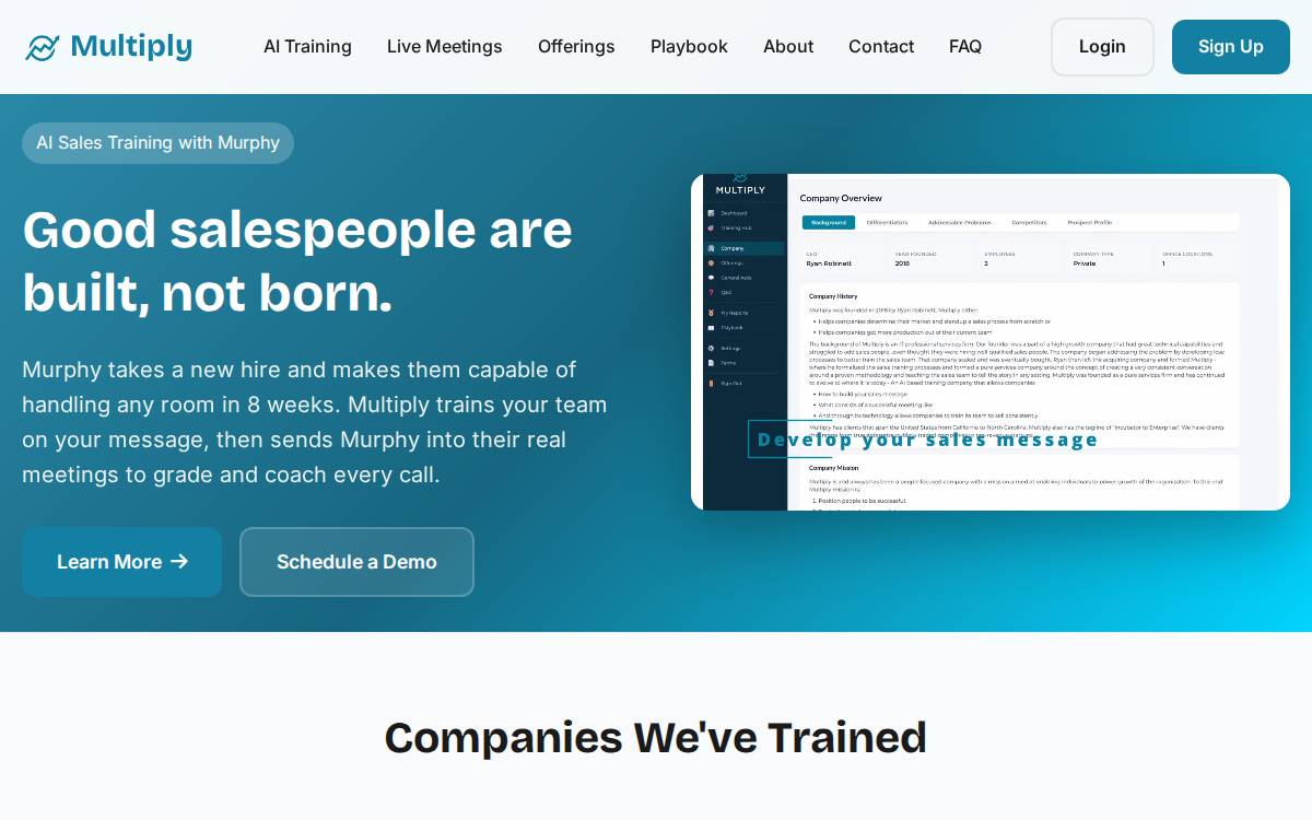 Multiply, Inc. website preview