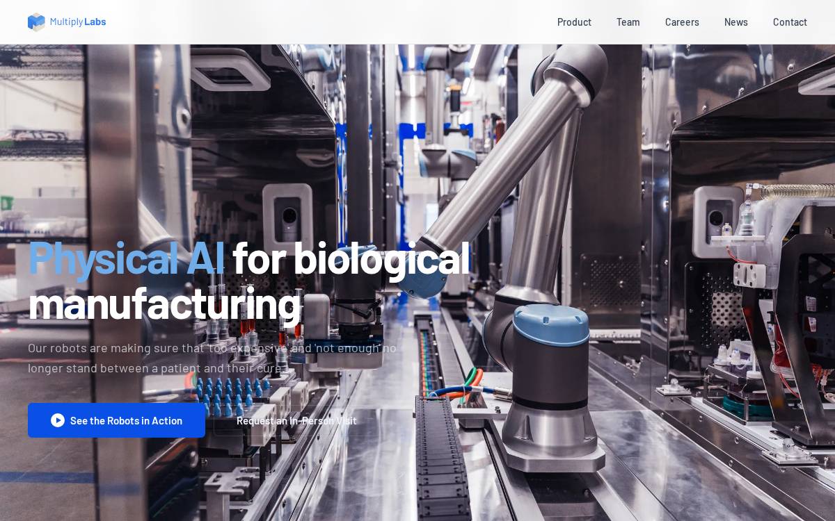 Multiply Labs website preview