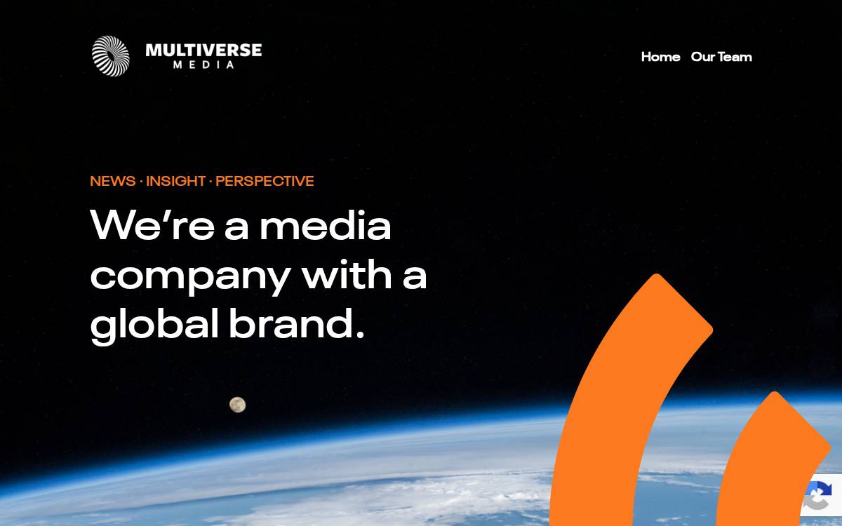 Multiverse Media website preview
