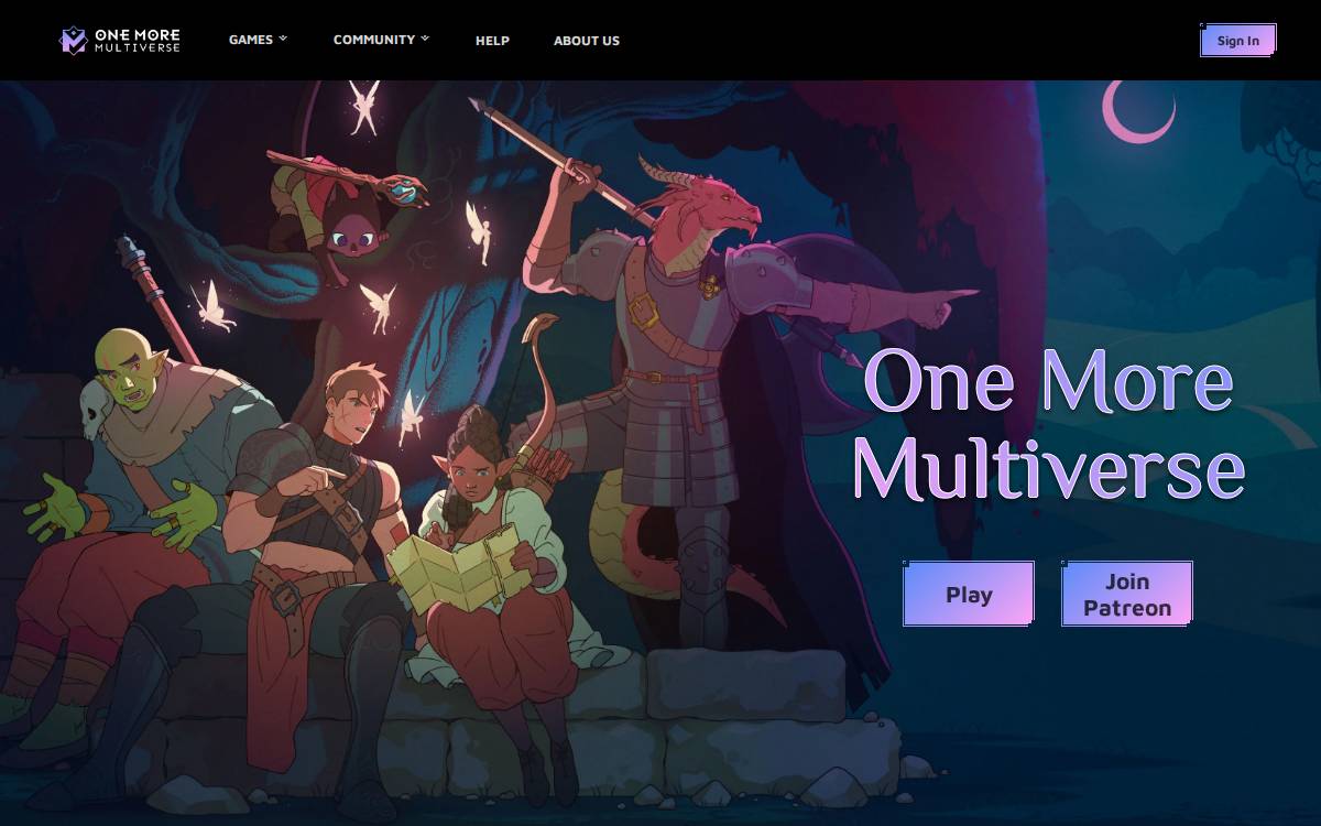 Multiverse website preview