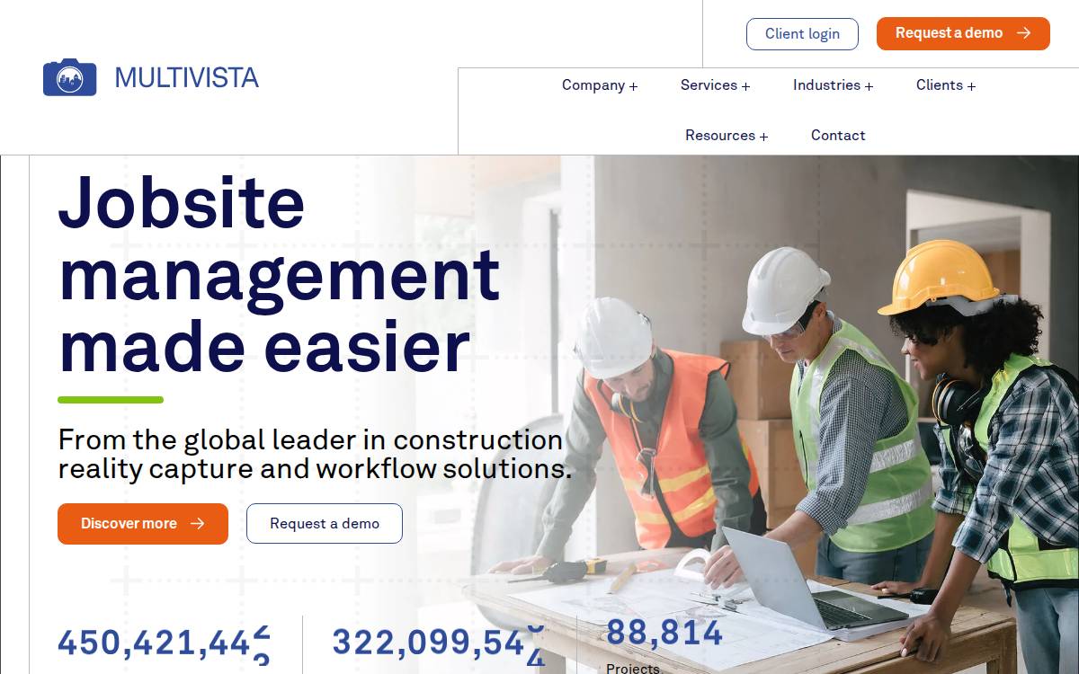 Multivista website preview