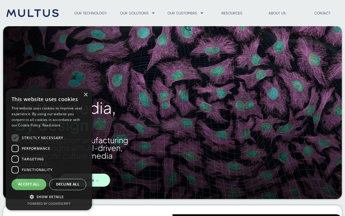 Multus website preview