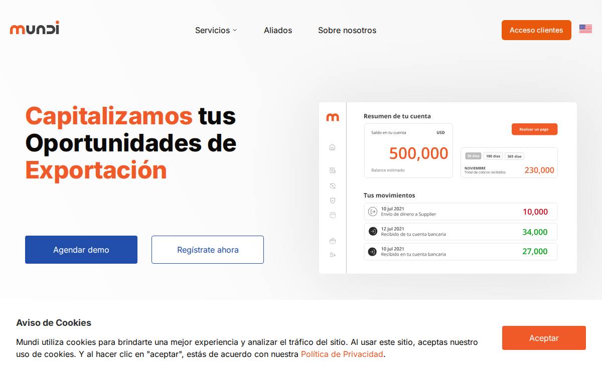 Mundi website preview