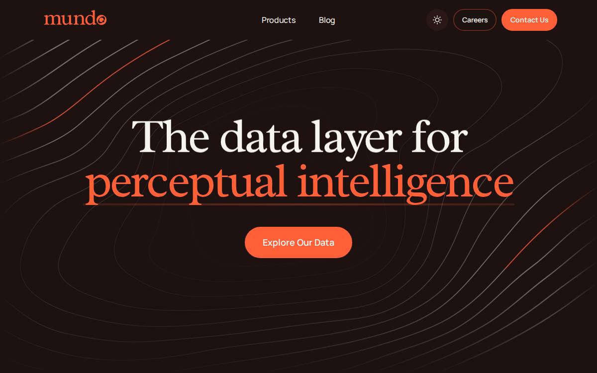 Mundo AI website preview