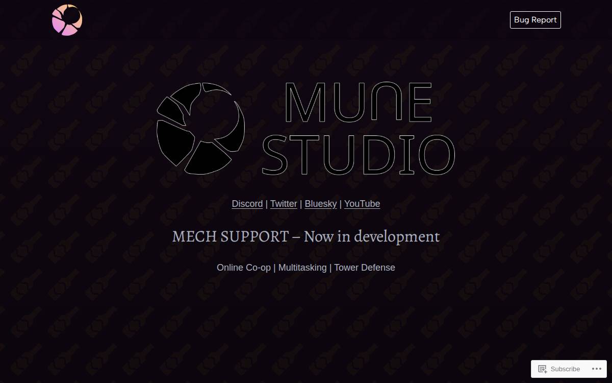 Munestudio website preview