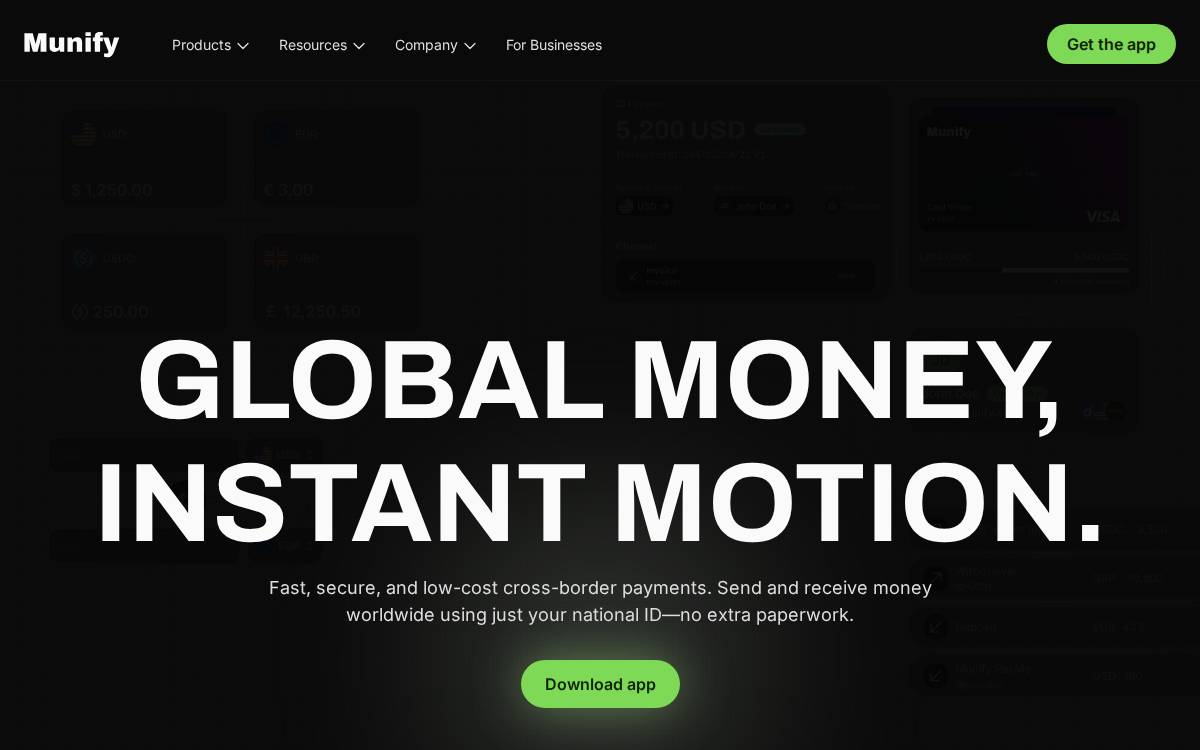 Munify website preview