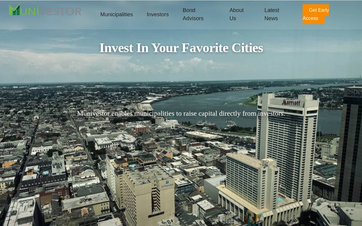 Munivestor website preview