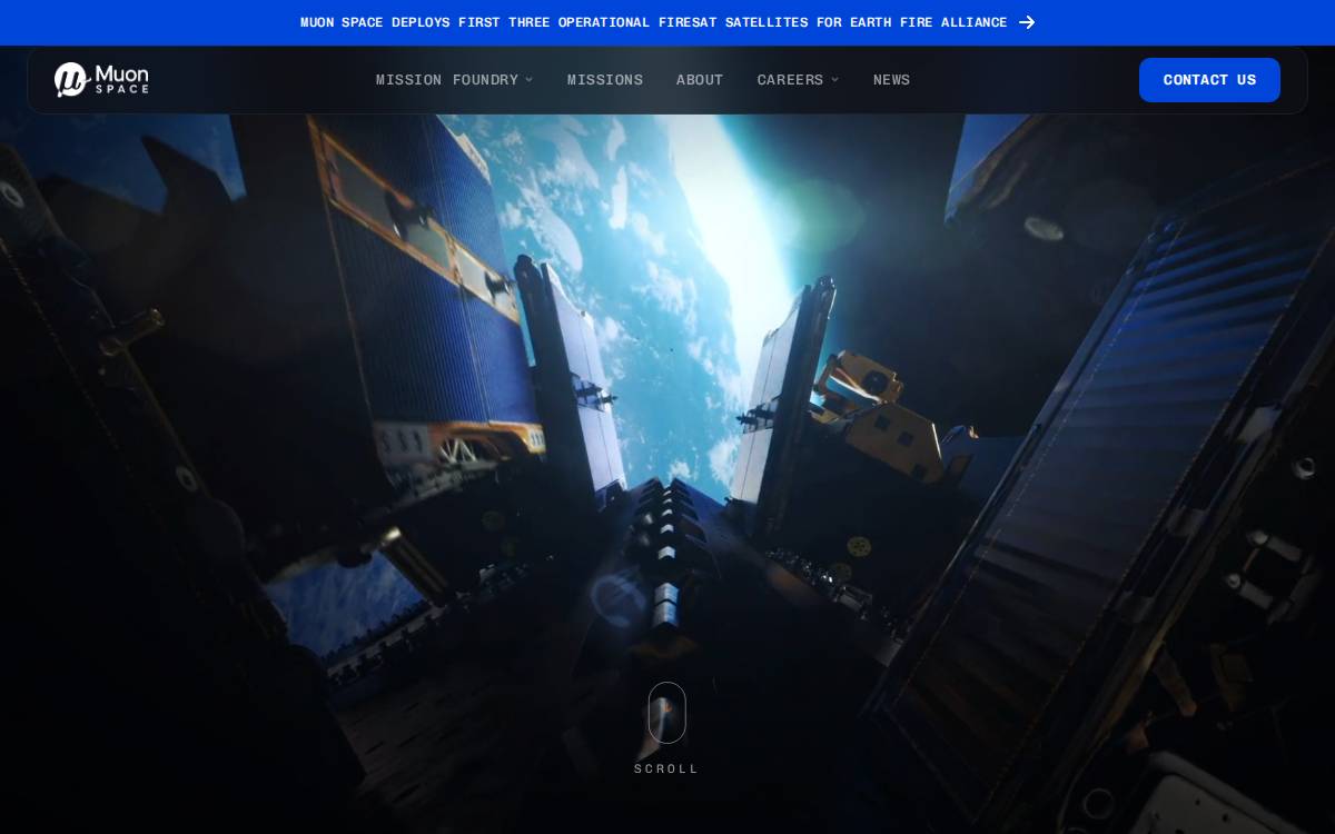 Muon Space website preview