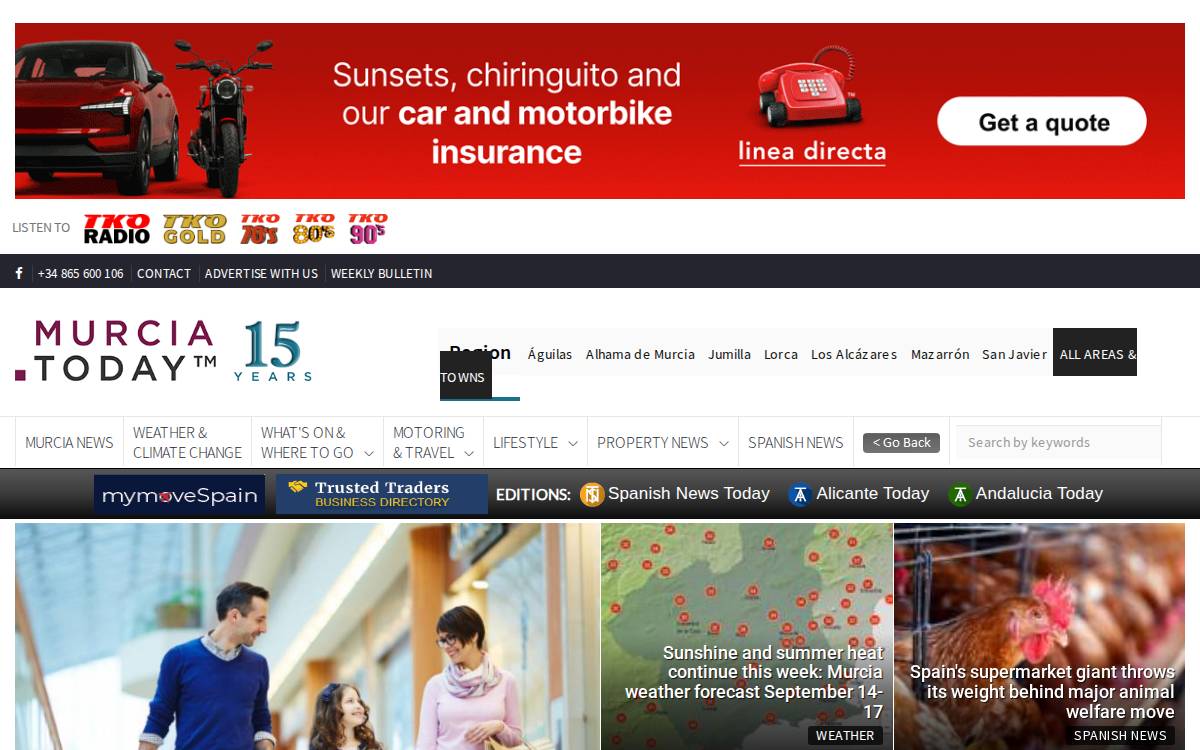 Murciatoday website preview