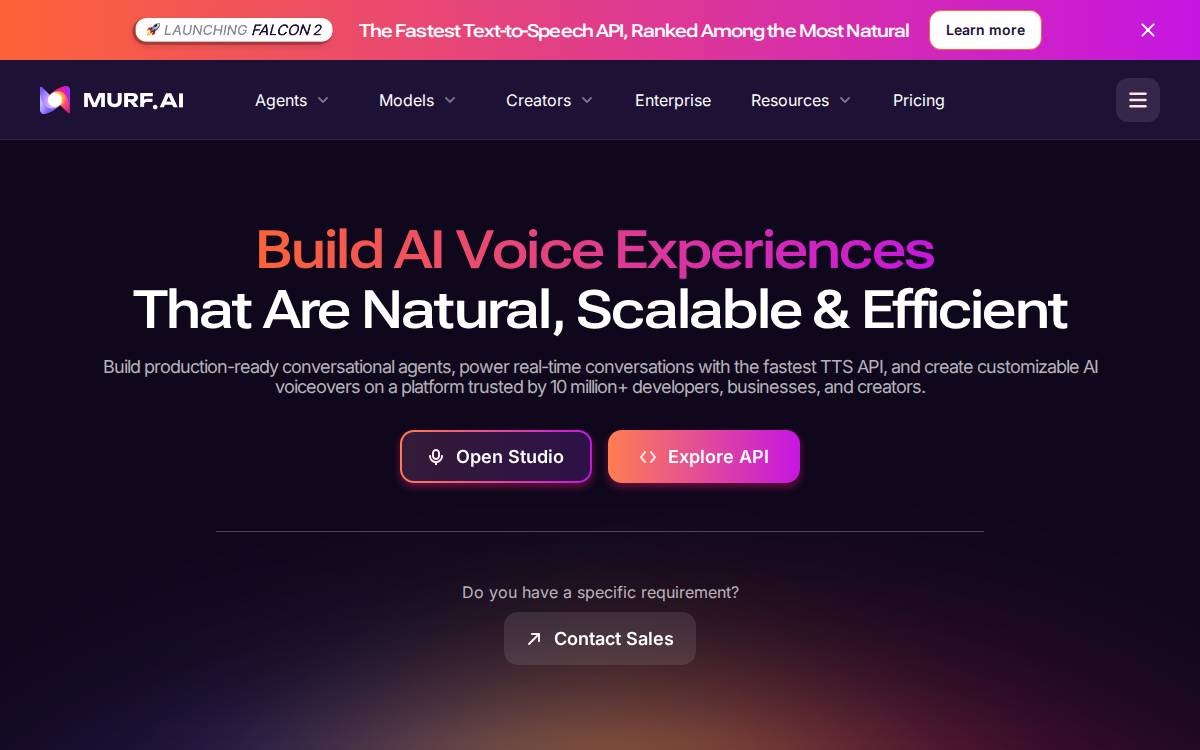Murf website preview