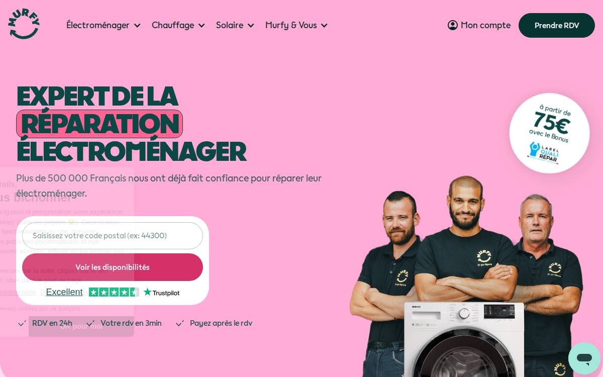 Murfy website preview