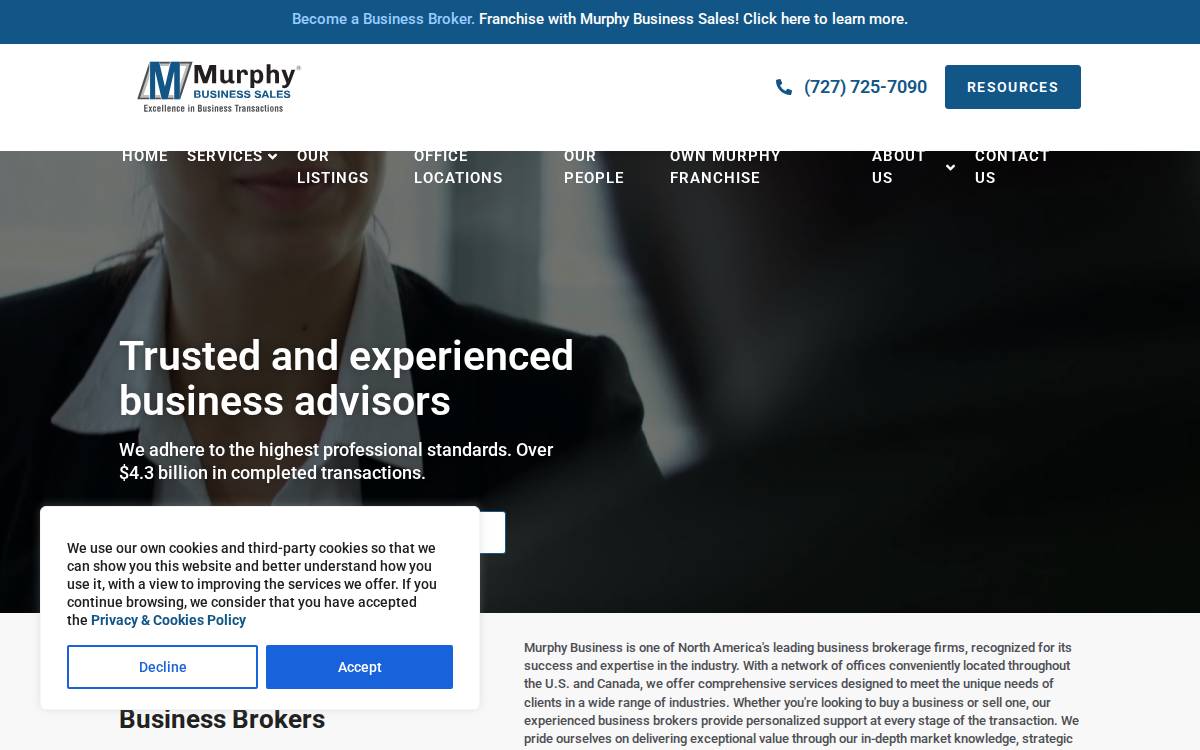 Murphy Business website preview