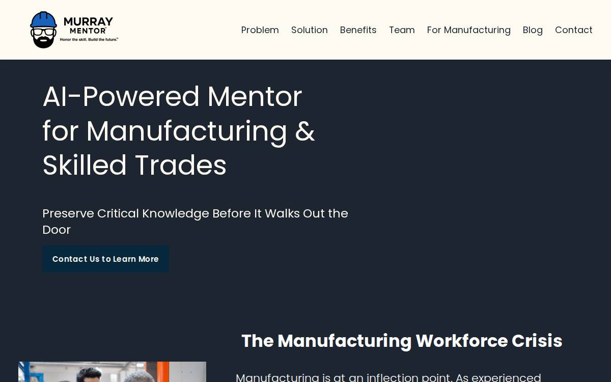 Murray Mentor website preview
