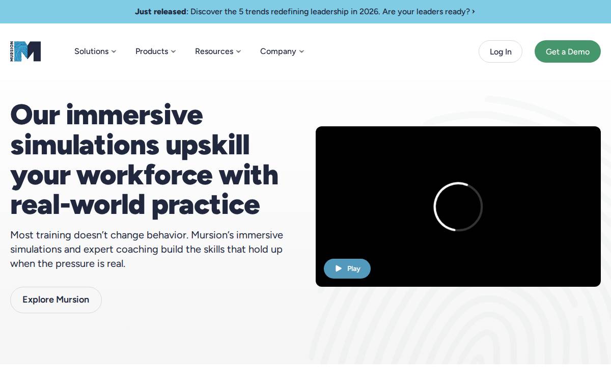 Mursion website preview