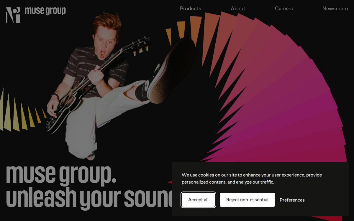 Muse Group website preview