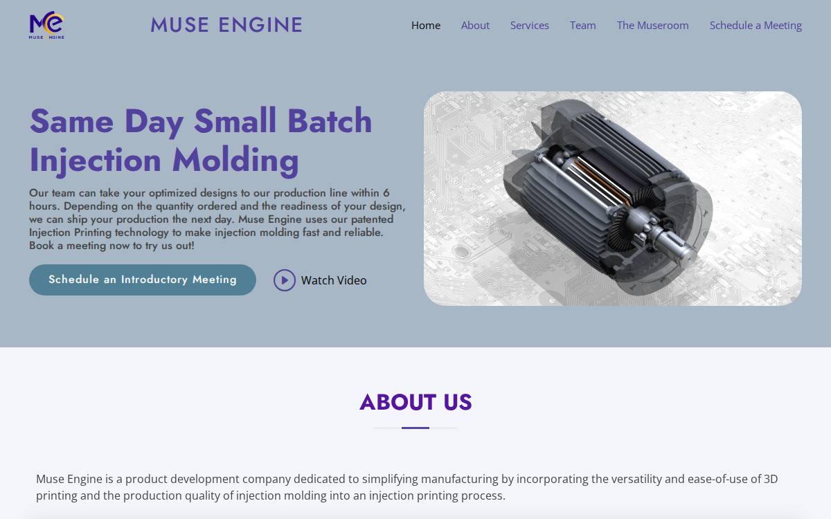 Museengine website preview