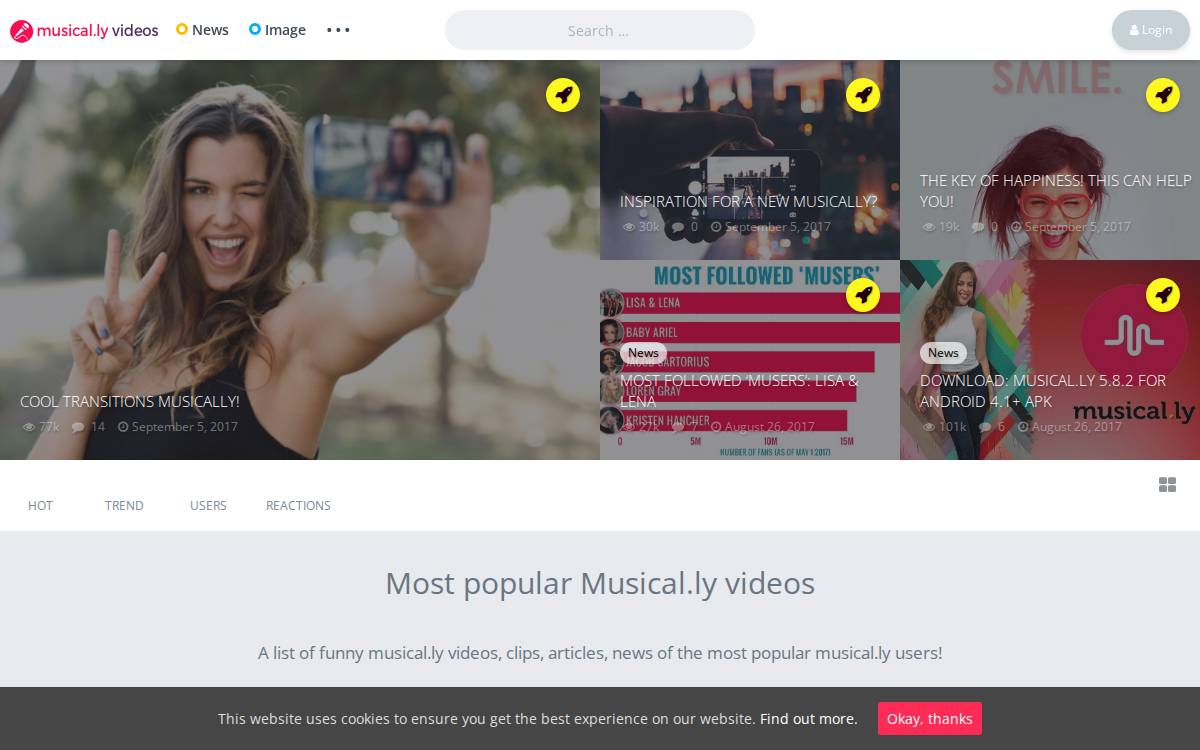 Musicallyvideos website preview