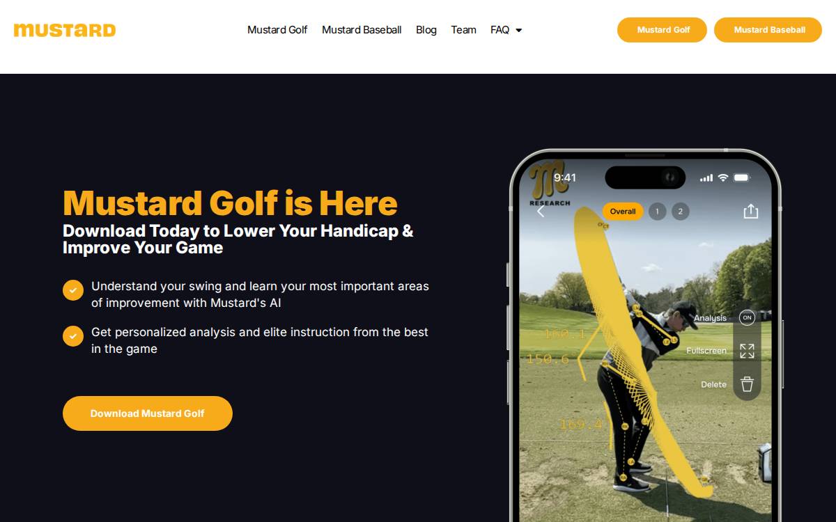 Mustard website preview
