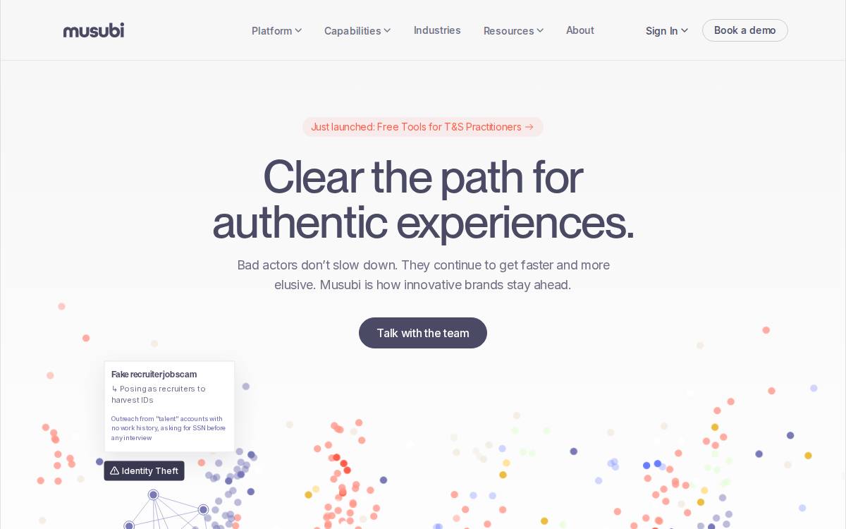 Musubi Labs website preview