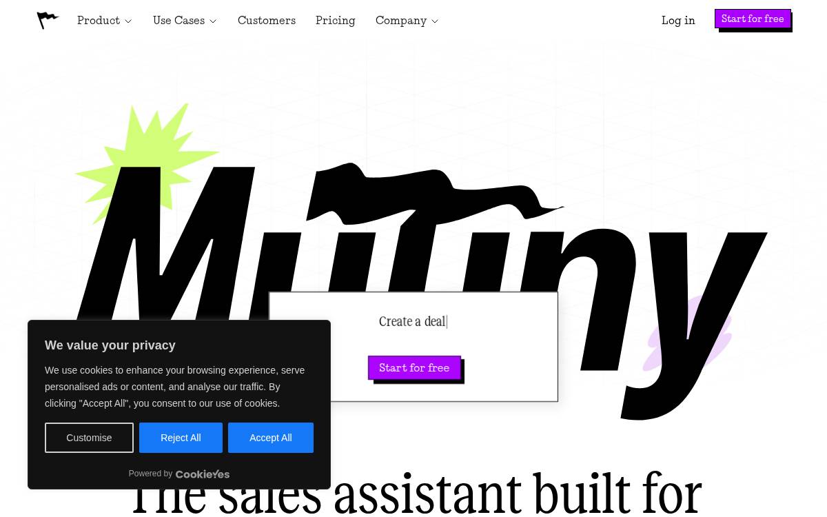 Mutiny website preview