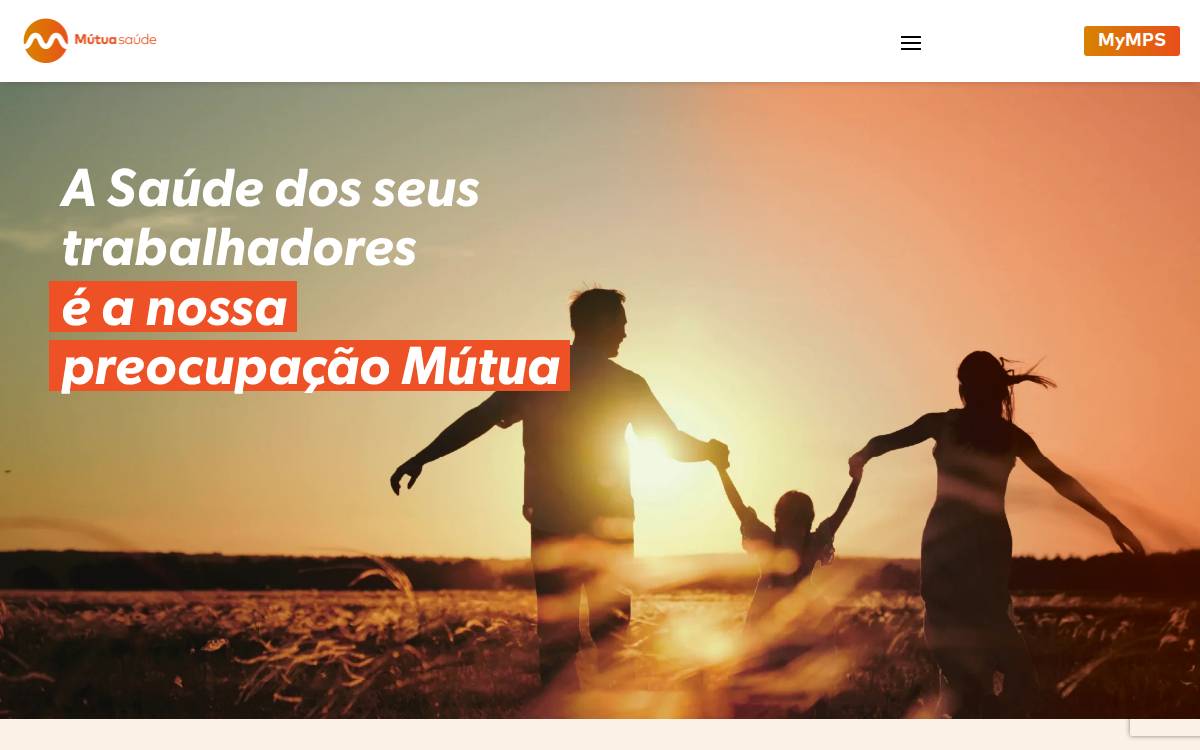 Mutuasaude website preview